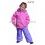 Комплект для девочек куртка и полукомбинезон. Ткань верха: DEWSPO 240T. Утеплитель: Термофин 100 г/квм. Подклад: полиэстр, полартек (флис). Размеры: 24/86 (1,5 года), 26/92 (2 года), 28/98 (3 года). Цвет розовый/темно-сиреневый. Модель N211