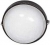 Светильник пылевлагонепроницаемый под компактные люминесцентные лампы или лампы накаливания, круглый, мощность 60Вт, цоколь Е27, цвет: черный, материал: штампованная сталь.Orion 60 02 K