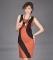 Платье Fusion, Оранжевый, 36, 38, 40, 42, Вискоза 52% Полиэстер 45% Лайкра 3%
