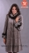 Шуба женская Грация-491 мех: мутон, отделка: ворот / манжеты норка, кожа: борт, карманы, длина: 100 см
