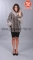 Шуба мутоновая Линда-404, отделка: капюшон - песец, борт, менжеты, карманы - кожа, длина 90 см