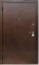 Дверь входная металлическая Лазурит (металл-ЛДСП 10 мм) 2050*880-960*70 мм. Медь-антик; Итальянский орех, Миланский орех, Венге