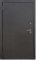 Дверь входная металлическая Топаз (металл-МДФ 16 мм) 2050*880-960*70 мм. Серебро темное; Дуб беленый