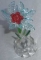 Сувенир цветок (АВ-178) стекло, с подсветкой