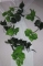 Бутафория листья на ветке 2,1м, 5шт (АD-685) зел