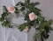 Сувенир бутафория, розы на ветке 1,3м (AD-689)