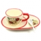 Набор чайный 3 предмета (чашка с фигурным блюдцем; ложка) "Божья коровка"