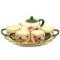 Набор чайный 6пр (чайник; чашка-4шт; блюдо фигурное) "Орхидеи"