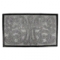 Коврик 44х74см прорезиненный с ворсовой поверхностью с кантом серый "Welcome"