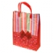 Пакет подарочный ПВХ 30х23х8см "Подарок" красный с пластиковыми ручками