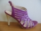 Туфли летние женские фиолетовые натуральная кожа 35/40+37,38