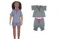 Комплект для девочки (кофточка + шортики), ткань - кулир, рибана, цвет в ассортименте, размер - 122-128, 134
