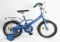 Велосипед В. 14", P, голубой, тормоз 1руч. и нож., крылья и багажник хромированные
