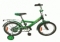 Велосипед В. 16", Y,  светло-зелёный/тёмно-зелёный, тормоз 1 руч. и нож., крылья цветные, багажник хромированный