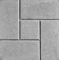 Плитка тротуарная Калифорния, размеры 30,0х30,0х3,0 (11 штук в 1 кв.м) серая