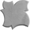 Плитка тротуарная Кленовый лист, размеры 15,0х15,0х4,5 (44 штуки в 1 кв.м) серая