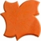 Плитка тротуарная Кленовый лист, размеры 15,0х15,0х4,5 (44 штуки в 1 кв.м) окрашенная