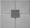 Плитка тротуарная Антик и щерба, размеры 20,х20,0х4,5 (25 штук в 1 кв.м) серая