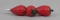Ручка-магнит шариковая BEIFA GR29-4-2 Клубничка.  красный.  корп.  синяя