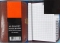 Книжка записная: комбинированная кожа (светло-коричневый/тёмно-коричневый), алфавит, блок-клетка, 10*7 см. 56