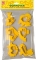Формочки для пластилина ЛУЧ набор N1. 6 штук желтые