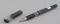 Ручка гелевая PIANO резиновая вставка металлический наконечник металлический клип черная PT-117