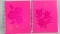 Тетрадь 96 листов клетка ХАТБЕР офсет на спирали флок Розовые цветы ассорти
