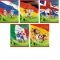 Тетрадь 48 листов клетка ЭКСМО офсет мелованный картонная обложка Мировой футбол Страны . ассорти
