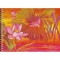 Альбом для рисования 40 листов ЭКСМО на гребне мелованный картон обложка лакированная с тиснением фольгинированный Розовые лилии
