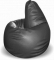 Кресло-груша Гигант Черный Наполнитель: гранулы пенополистирола