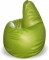 Кресло-груша Большое Зеленое Наполнитель: гранулы пенополистирола