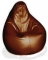 Кресло-груша Большое Металлик Темно-коричневый Наполнитель: гранулы пенополистирола