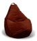 Кресло-груша Большое Шоколад Наполнитель: гранулы пенополистирола