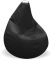 Кресло-груша Стандарт Черное Наполнитель: гранулы пенополистирола