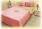 Белье постельное Потоки материализации, розово-оливковый сатин 1,5-спальный