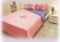 Белье постельное Потоки материализации, розово-синий сатин 1,5-спальный
