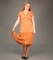 Платье BISA, Оранжевый, 1, 2, 3, Вискоза 100%