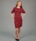 Платье Fusion, Бордовый, 34, 36, 38, 42, 44, Полиэстер 65% Вискоза 35%