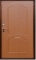 Дверь входная металлическая Опал (металл-МДФ 10 мм) 2050*880-960*70 мм. Медь-антик; Клен медовый, Венге
