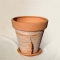 Горшок терракотовый мережка, высота 13 см