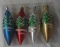 Игрушка елочная 4шт, сосулька (А-722) пластмасса