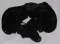 Резинка для волос (АD-609) черная со стразами