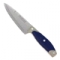 Нож кухонный 140мм "Tramontina" широкое лезвие, с синей прорезиненной ручкой в блистере