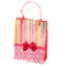 Пакет подарочный ПВХ 24х18х7,5см "Подарок" розовый с пластиковыми ручками