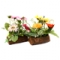 Композиция цветочная "Герберы" на декоративном пеньке 25см