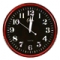 Часы настенные круглые, средние "Хром" д30см