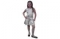 Платье детское летнее, ткань - атлас, цвет - черный горох на белом фоне, размер - 104, 110, 116, 122, 128, 134