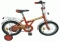 Велосипед В. 14", J, оранжевый, тормоз 1руч. и нож., крылья и багажник хромированные