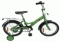 Велосипед В. 16",M, зеленый,тормоз 1руч.и нож.,крылья цвет., багажник хромир.