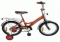 Велосипед В. 16",M, оранжевый,тормоз 1руч.и нож.,крылья и багажник хромир.